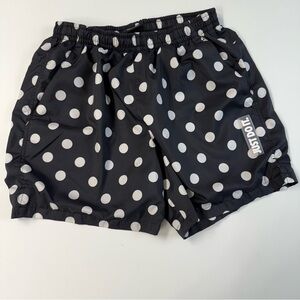 Nike Black and White Polka Dot Swim Trunks